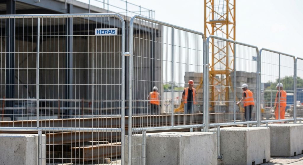 Clôtures Heras sur chantier : pourquoi la sécurité BTP commence par le bon équipement