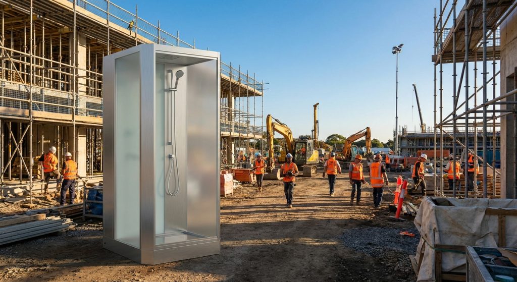 Location de douche pour chantier : ce que les entreprises du BTP doivent savoir